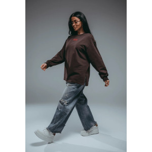 Свитшот женский "Русь" футер 2-х нитка пенье фирча (р-ры: 44-58) шоколад Свитшот женский "Русь" футер 2-х нитка пенье фирча (р-ры: 44-58) шоколад