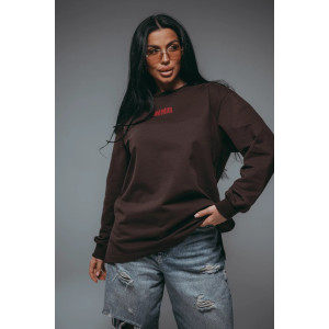 Свитшот женский "Русь" футер 2-х нитка пенье фирча (р-ры: 44-58) шоколад Свитшот женский "Русь" футер 2-х нитка пенье фирча (р-ры: 44-58) шоколад