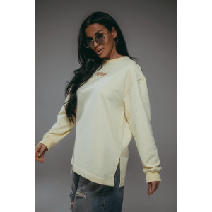 Свитшот женский "Русь" футер 2-х нитка пенье фирча (р-ры: 44-58) жёлтый Свитшот женский "Русь" футер 2-х нитка пенье фирча (р-ры: 44-58) жёлтый