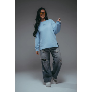 Свитшот женский "Русь" футер 2-х нитка пенье фирча (р-ры: 44-58) голубой Свитшот женский "Русь" футер 2-х нитка пенье фирча (р-ры: 44-58) голубой