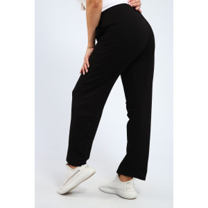 Брюки женские М106 футер с лайкрой (р-ры: 48-62) черный Брюки женские М106 футер с лайкрой (р-ры: 48-62) черный