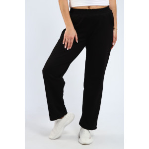 Брюки женские М106 футер с лайкрой (р-ры: 48-62) черный Брюки женские М106 футер с лайкрой (р-ры: 48-62) черный