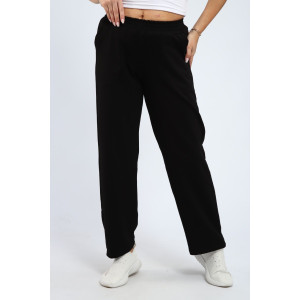 Брюки женские М106 футер с лайкрой (р-ры: 48-62) черный Брюки женские М106 футер с лайкрой (р-ры: 48-62) черный