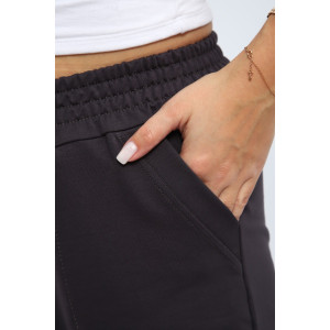 Брюки женские М106 футер с лайкрой (р-ры: 48-62) темно-серый Брюки женские М106 футер с лайкрой (р-ры: 48-62) темно-серый