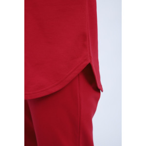 Пижама женская "Оливия" М391 футер (р-ры: 46-60) бордо