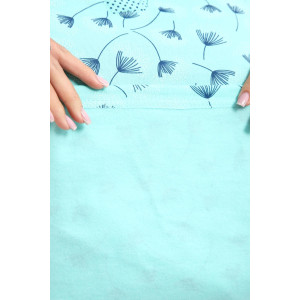 Пижама женская 01059 футер с начёсом (р-ры: 48-60) бирюзовый