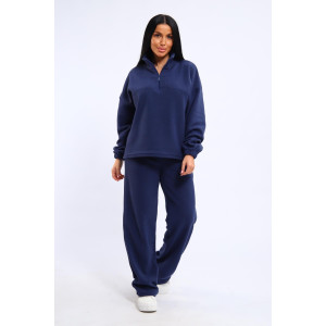 Костюм двойка женский 01061 флис (р-ры: 46-60) синий Костюм двойка женский 01061 флис (р-ры: 46-60) синий