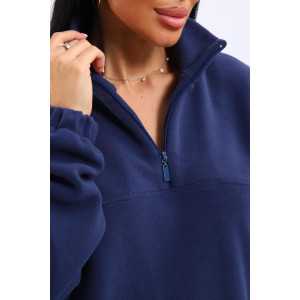 Костюм двойка женский 01061 флис (р-ры: 46-60) синий Костюм двойка женский 01061 флис (р-ры: 46-60) синий