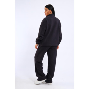 Костюм двойка женский 01061 флис (р-ры: 46-60) серый Костюм двойка женский 01061 флис (р-ры: 46-60) серый