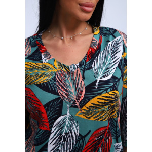 Костюм двойка женский "Джина-2" кулирка (р-ры: 46-72) листопад Костюм двойка женский "Джина-2" кулирка (р-ры: 46-72) листопад