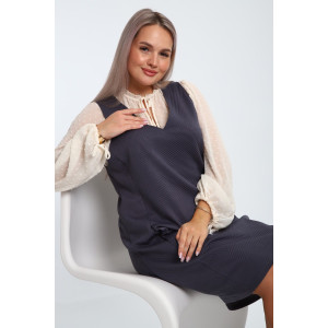 Сарафан женский №32739 тесла (р-ры: 48-58) графит Сарафан женский №32739 тесла (р-ры: 48-58) графит