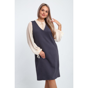 Сарафан женский №32739 тесла (р-ры: 48-58) графит Сарафан женский №32739 тесла (р-ры: 48-58) графит