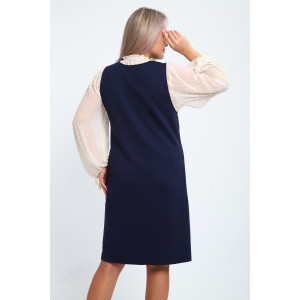 Сарафан женский №32739 тесла (р-ры: 48-58) темно-синий Сарафан женский №32739 тесла (р-ры: 48-58) темно-синий