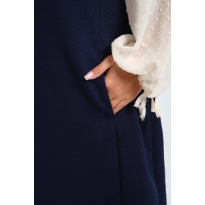 Сарафан женский №32739 тесла (р-ры: 48-58) темно-синий Сарафан женский №32739 тесла (р-ры: 48-58) темно-синий