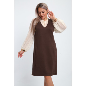 Сарафан женский №32739 тесла (р-ры: 48-58) шоколад Сарафан женский №32739 тесла (р-ры: 48-58) шоколад