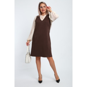 Сарафан женский №32739 тесла (р-ры: 48-58) шоколад Сарафан женский №32739 тесла (р-ры: 48-58) шоколад