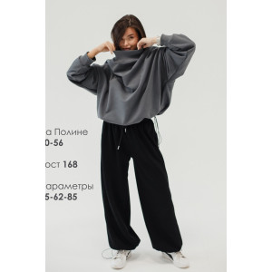 Худи женское №057038 футер на флисе (р-ры: 44-56) серый Худи женское №057038 футер на флисе (р-ры: 44-56) серый