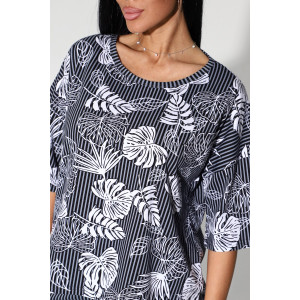 Костюм двойка женский №1798/6 кулирка (р-ры: 48-62) графит