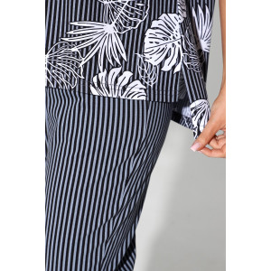 Костюм двойка женский №1798/6 кулирка (р-ры: 48-62) графит