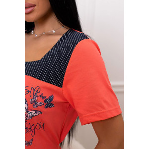 Халат женский "Янина" кулирка (р-ры: 48-58)