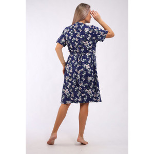 Халат женский "Кокетка" кулирка (р-ры: 48-62) мелкий цветок