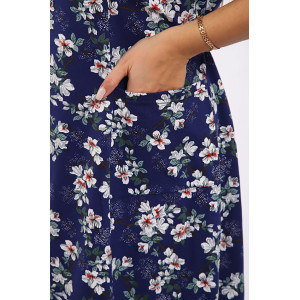 Халат женский "Кокетка" кулирка (р-ры: 48-62) мелкий цветок