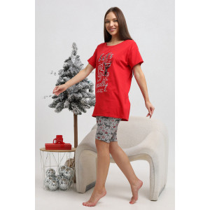 Костюм двойка женский К1243 кулирка (р-ры: 48-62) 