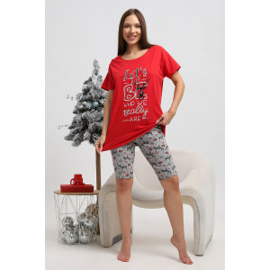 Костюм двойка женский К1243 кулирка (р-ры: 48-62) 