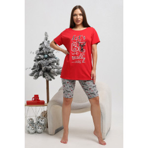 Костюм двойка женский К1243 кулирка (р-ры: 48-62) 