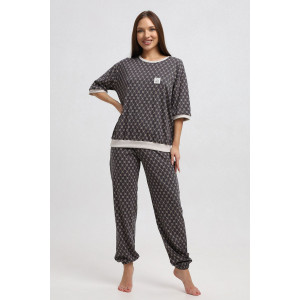 Костюм двойка женский К1364 кулирка (р-ры: 46-64)