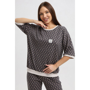 Костюм двойка женский К1364 кулирка (р-ры: 46-64)