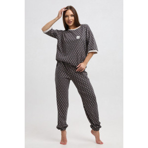 Костюм двойка женский К1364 кулирка (р-ры: 46-64)