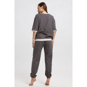 Костюм двойка женский К1364 кулирка (р-ры: 46-64)