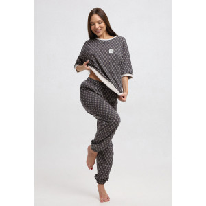 Костюм двойка женский К1364 кулирка (р-ры: 46-64)