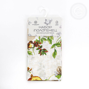 Набор кухонный из 2-х полотенец рогожка "Дары осени" Набор кухонный из 2-х полотенец рогожка "Дары осени"