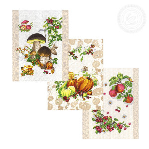 Набор кухонный из 2-х полотенец рогожка "Дары осени" Набор кухонный из 2-х полотенец рогожка "Дары осени"