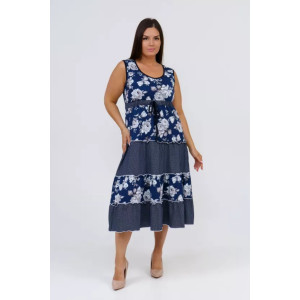 Сарафан женский "Жизель" кулирка (последний размер) горох 56 Сарафан женский "Жизель" кулирка (последний размер) горох 56