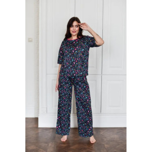 Пижама женская "Белла" 1324-2 кулирка (последний размер) камушки 56 Пижама женская "Белла" 1324-2 кулирка (последний размер) камушки 56