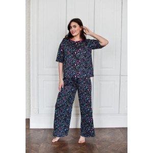 Пижама женская "Белла" 1324-2 кулирка (последний размер) камушки 56 Пижама женская "Белла" 1324-2 кулирка (последний размер) камушки 56