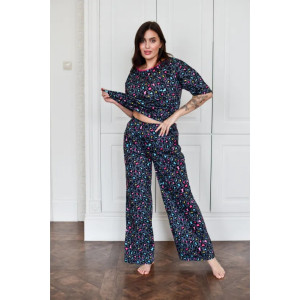 Пижама женская "Белла" 1324-2 кулирка (последний размер) камушки 56 Пижама женская "Белла" 1324-2 кулирка (последний размер) камушки 56