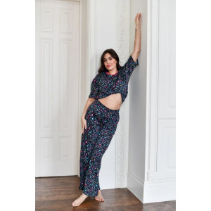 Пижама женская "Белла" 1324-2 кулирка (последний размер) камушки 56 Пижама женская "Белла" 1324-2 кулирка (последний размер) камушки 56