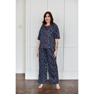 Пижама женская "Белла" 1324-2 кулирка (последний размер) камушки 56 Пижама женская "Белла" 1324-2 кулирка (последний размер) камушки 56