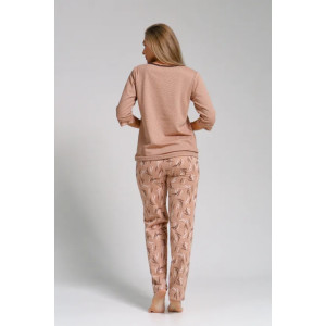 Пижама женская "Юля" 1326 футер (последний размер) коричневый 46,56,58 Пижама женская "Юля" 1326 футер (последний размер) коричневый 46,56,58