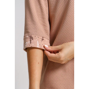 Пижама женская "Юля" 1326 футер (последний размер) коричневый 46,56,58 Пижама женская "Юля" 1326 футер (последний размер) коричневый 46,56,58