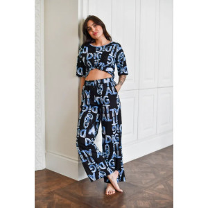 Пижама женская "Белла" 1324-4 кулирка (последний размер) буквы 48 Пижама женская "Белла" 1324-4 кулирка (последний размер) буквы 48
