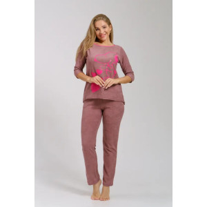 Пижама женская "Десерт 2" 1349 махра (последний размер) кофе 50 Пижама женская "Десерт 2" 1349 махра (последний размер) кофе 50