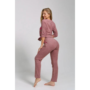 Пижама женская "Десерт 2" 1349 махра (последний размер) кофе 50 Пижама женская "Десерт 2" 1349 махра (последний размер) кофе 50