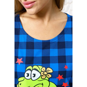 Туника женская "Стрекоза" 1338 кулирка (последний размер) синяя змея 58 Туника женская "Стрекоза" 1338 кулирка (последний размер) синяя змея 58