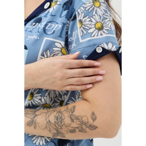 Туника женская "Мелисса" 1369-3 кулирка (последний размер) ромашка 62 Туника женская "Мелисса" 1369-3 кулирка (последний размер) ромашка 62