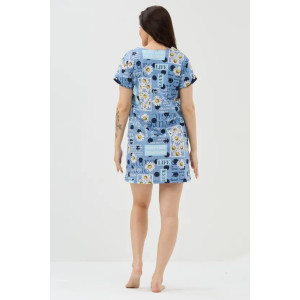 Туника женская "Мелисса" 1369-3 кулирка (последний размер) ромашка 62 Туника женская "Мелисса" 1369-3 кулирка (последний размер) ромашка 62